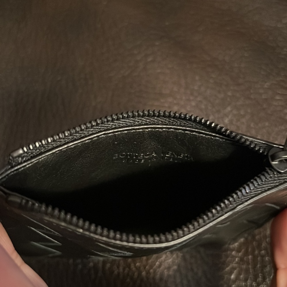 Bottega Veneta unisex  Intrecciato embossed Leather wristlet pouch wallet NEW - Picture 8 of 8
